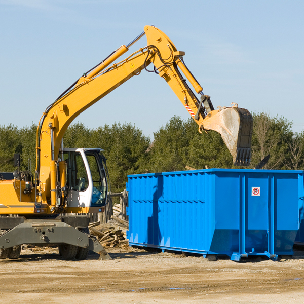 what size residential dumpster rentals are available in Metaline Falls